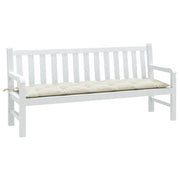 Vidaxl Garden Bench Kissen 180x50x7 cm Stoff gemischt creme -gelenkt - afbeelding 1