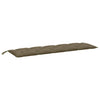 Vidaxl Gartenbank Kissen 180x50x7 cm Stoff gemischt Taupe