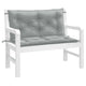 Vidaxl Gartenbank Kissen 2 ST 100x50x7 cm Stoff gemischt hellgrau