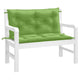 Vidaxl Gartenbank Kissen 2 Stcs 100x50x7 cm Stoff gemischt grün