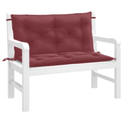 Vidaxl Gartenbank Kissen 2 Stcs 100x50x7 cm Stoff Mischwein rot - afbeelding 1