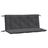 Vidaxl Gartenbankkissen 2 PCs 120x50x7 cm Stoff gemischte Anthrazitfarbe - afbeelding 2