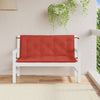 Vidaxl Gartenbankkissen 2 PCs 120x50x7 cm Stoff gemischt rot