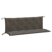 Vidaxl Gartenbank Kissen 2 ST 150x50x7 cm Stoff gemischt dunkelgrau - afbeelding 2