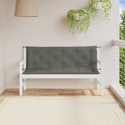 Vidaxl Gartenbank Kissen 2 ST 150x50x7 cm Stoff gemischt dunkelgrau - afbeelding 3