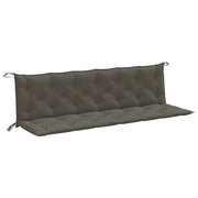 Vidaxl Gartenbank Kissen 2 ST 200x50x7 cm Stoff gemischt dunkelgrau - afbeelding 2