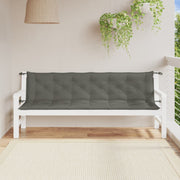 Vidaxl Gartenbank Kissen 2 ST 200x50x7 cm Stoff gemischt dunkelgrau - afbeelding 3