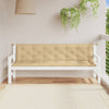 Vidaxl Gartenbank Kissen 2 ST 200x50x7 cm Stoff gemischt Beige