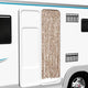 Vidaxl Fly Vorhang 56x185 cm Chenille Beige und dunkelbraun