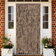 Vidaxl Fly Vorhang 100x220 cm Chenille Beige und dunkelbraun
