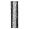 Vidaxl Fly Vorhang 56x200 cm Chenille grau und schwarz