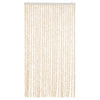 Vidaxl Fly Vorhang 100x230 cm Chenille Beige und Weiß
