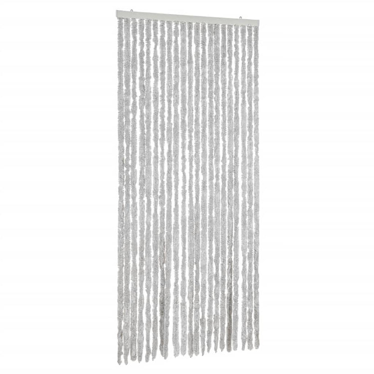 Vidaxl Fly Vorhang 90x200 cm Chenille Grey