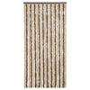 Vidaxl Fly Vorhang 90x220 cm Chenille dunkelbraun und beige