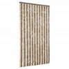 Vidaxl Fly Vorhang 100x200 cm Chenille Dunkelbraun und Beige