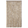 Vidaxl Fly Vorhang 100x200 cm Chenille Dunkelbraun und Beige