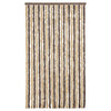 Vidaxl Fly Vorhang 100x220 cm Chenille Dunkelbraun und Beige