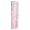 Vidaxl Fly Vorhang 56x200 cm Chenille Silbergrau und Rosa