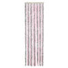 Vidaxl Fly Vorhang 56x200 cm Chenille Silbergrau und Rosa