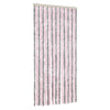 Vidaxl Fly Vorhang 90x220 cm Chenille Silbergrau und Rosa