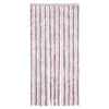 Vidaxl Fly Vorhang 90x220 cm Chenille Silbergrau und Rosa