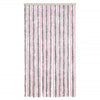 Vidaxl Fly Vorhang 100x220 cm Chenille Silbergrau und Rosa