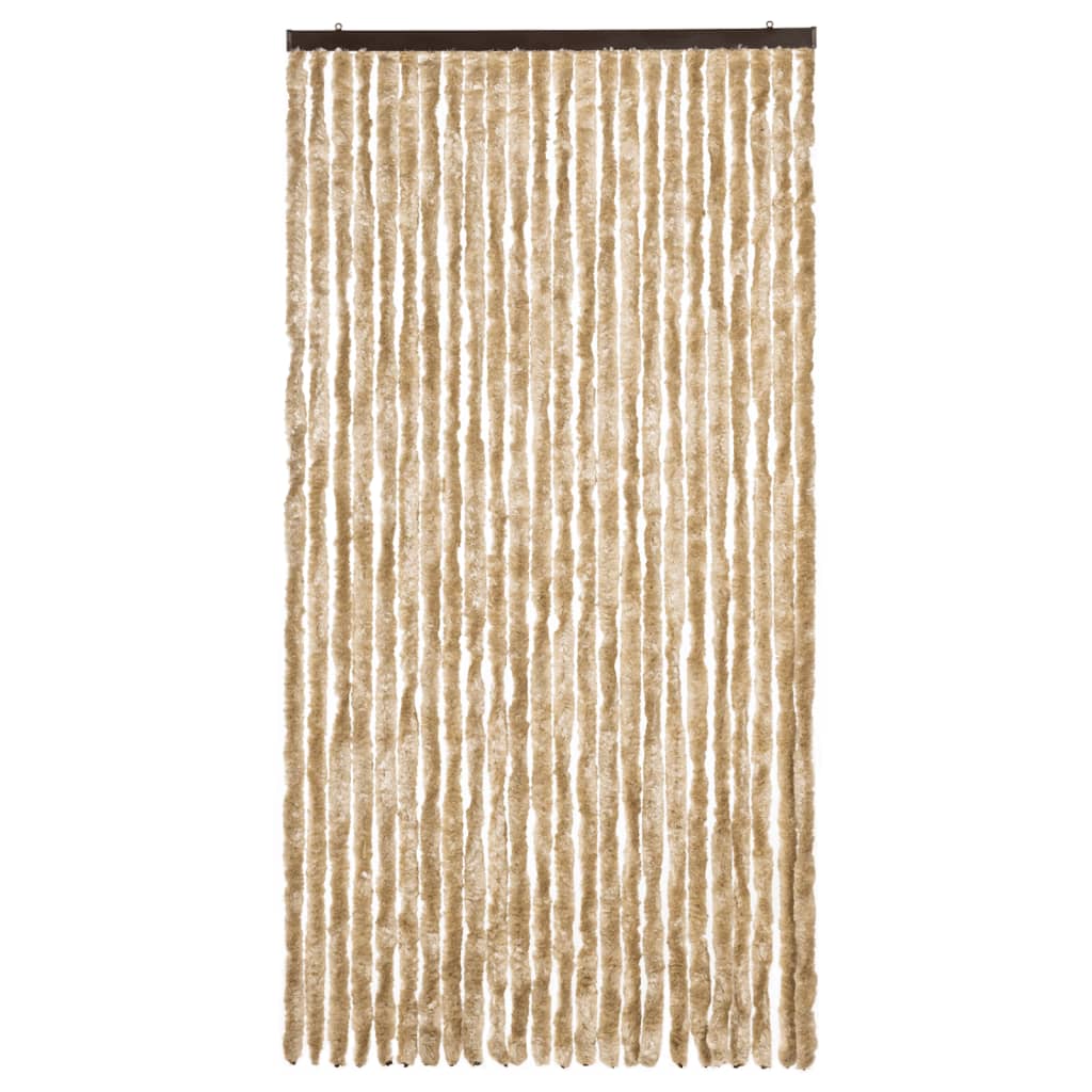 Vidaxl Fly Vorhang 100x230 cm Chenille Beige
