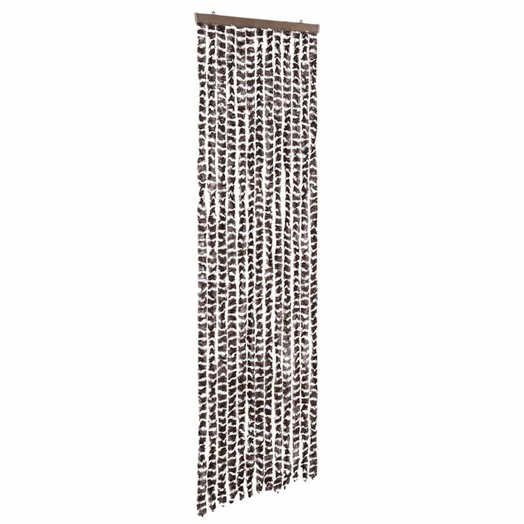 Vidaxl Fly Vorhang 56x200 cm Chenille Beige und Brown