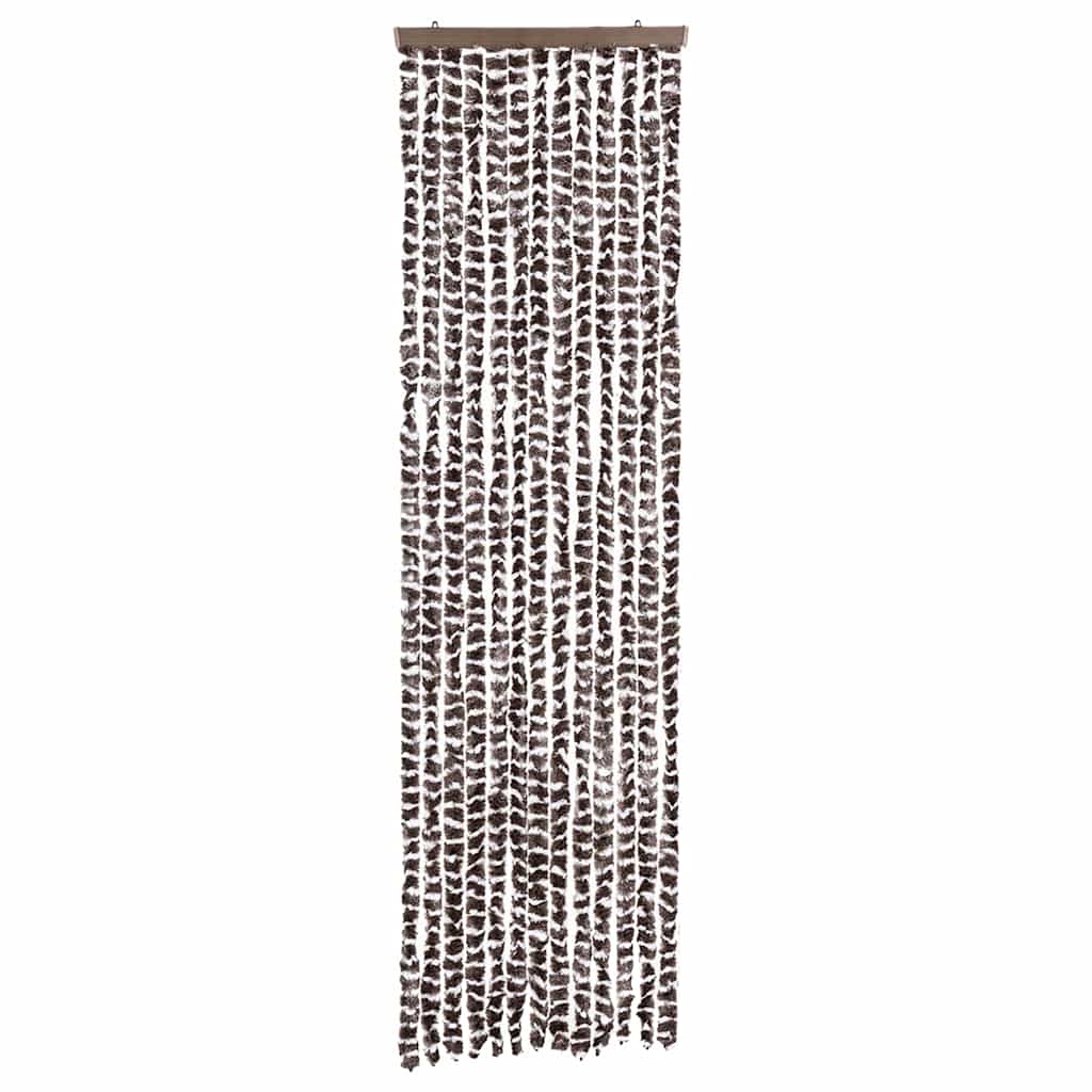 Vidaxl Fly Vorhang 56x200 cm Chenille Beige und Brown