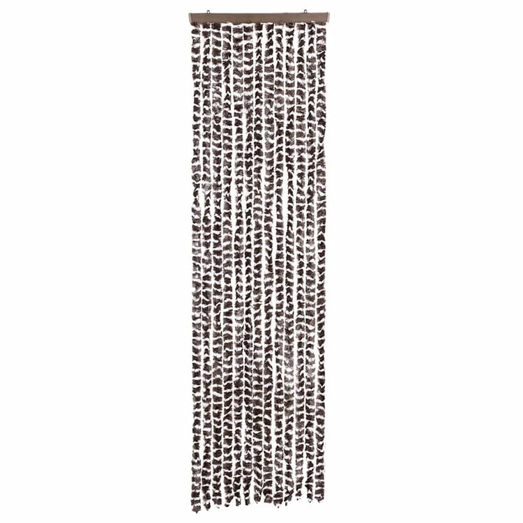 Vidaxl Fly Vorhang 56x200 cm Chenille Beige und Brown