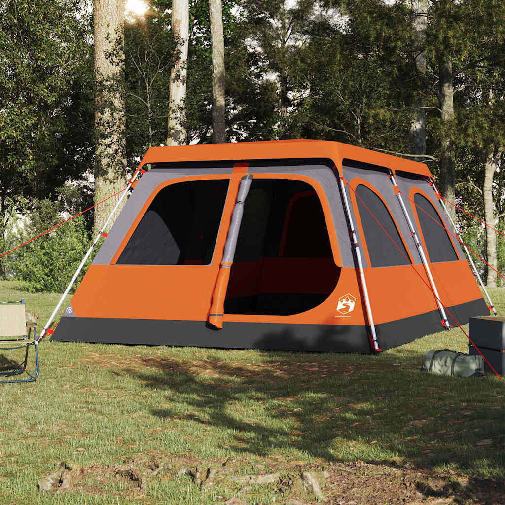 Vidaxl Dome Zelt 8-Personen schneller Release Grey und Orange