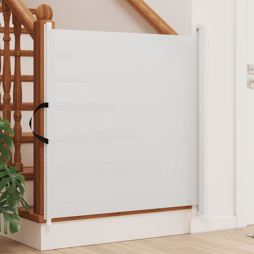 Vidaxx ausziehbares Haustiergitter 82,5x125 cm weiß