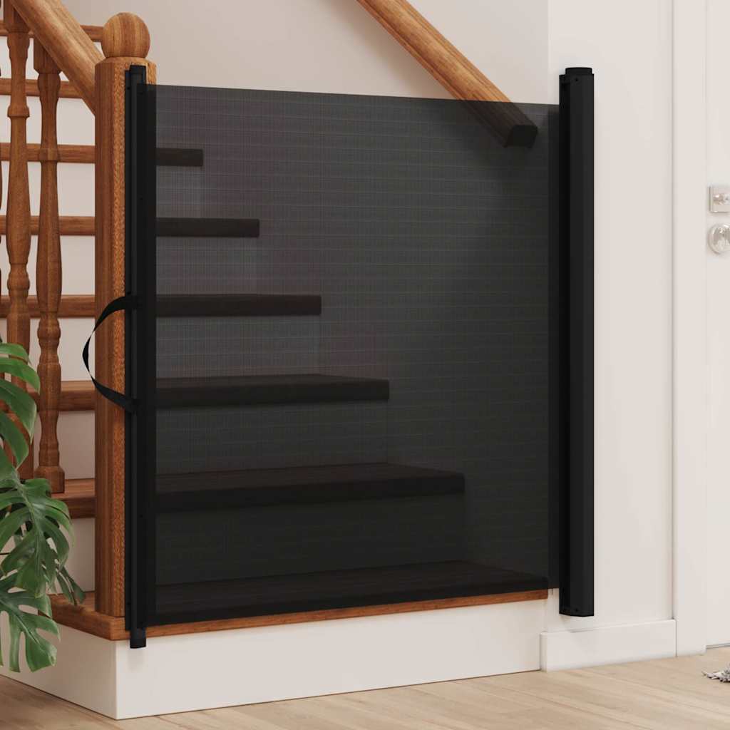 Vidaxx ausziehbares Haustiergitter 82,5x125 cm schwarz