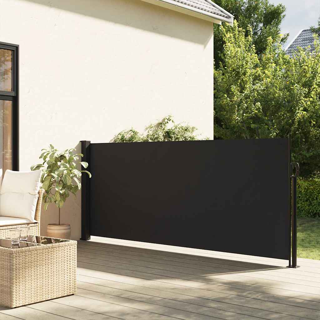 VIDAXL -Windschutzscheibe ausziehbar 100x300 cm schwarz
