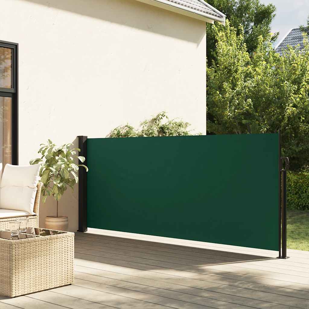 Vidaxx ausziehbarer Windschutz 117x300 cm dunkelgrün