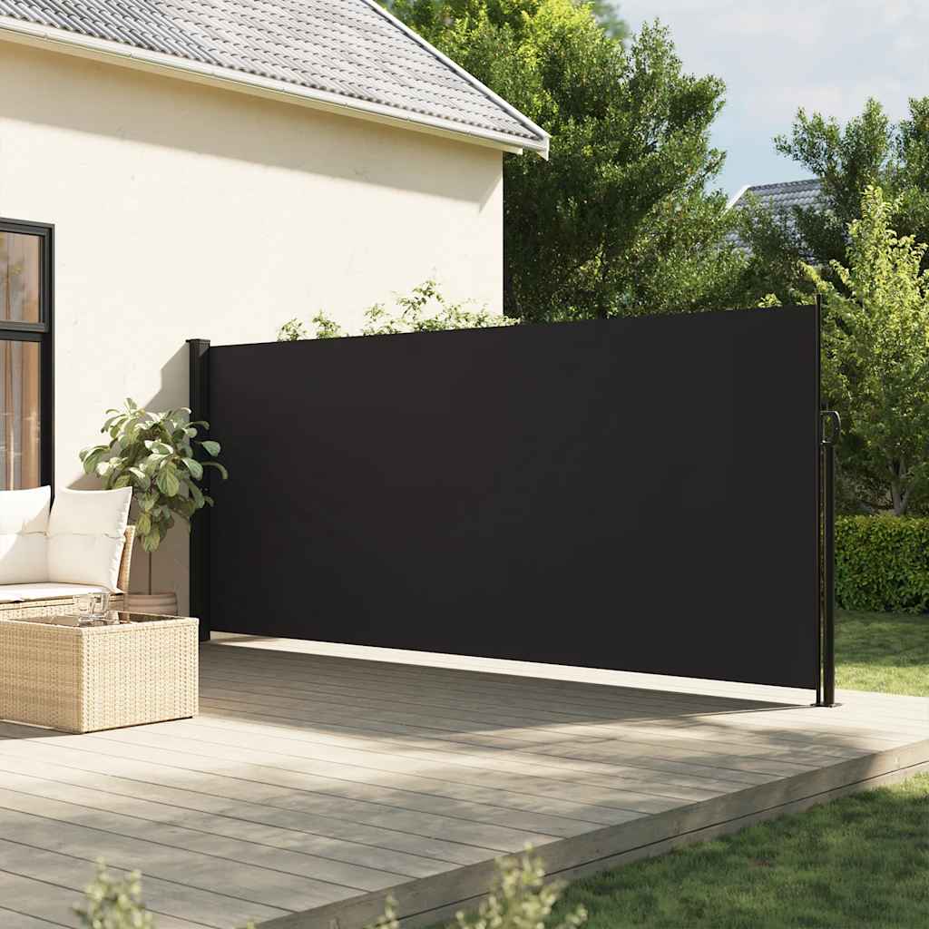 VIDAXL -Windschutzscheibe extentierbar 160 x 300 cm schwarz