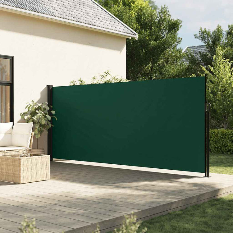 VIDAXL -Windschutzscheibe ausziehbar 160 x 300 cm dunkelgrün