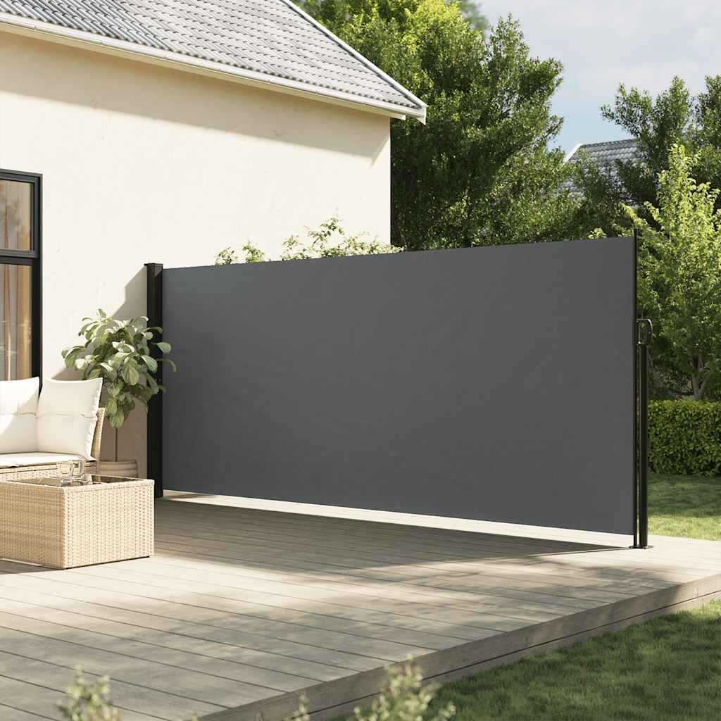 VIDAXL -Windschutzscheibe extendierbar 160 x 300 cm Anthrazit -ausgelöst