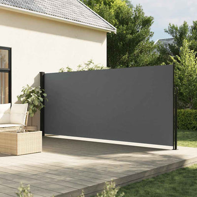 VIDAXL -Windschutzscheibe extendierbar 160 x 300 cm Anthrazit -ausgelöst