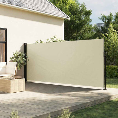 VIDAXL -Windschutzscheibe 180 x 300 cm cremefarben