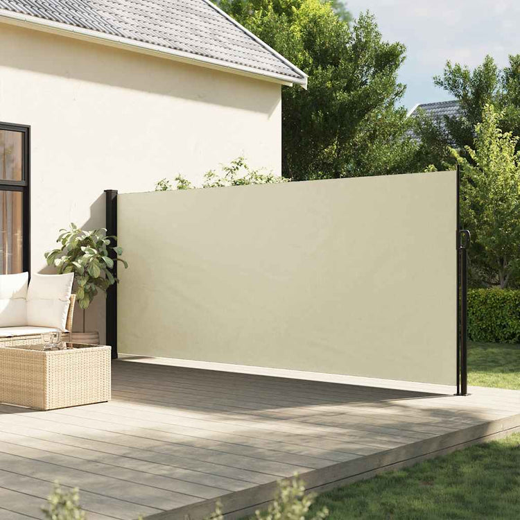 VIDAXL -Windschutzscheibe 180 x 300 cm cremefarben