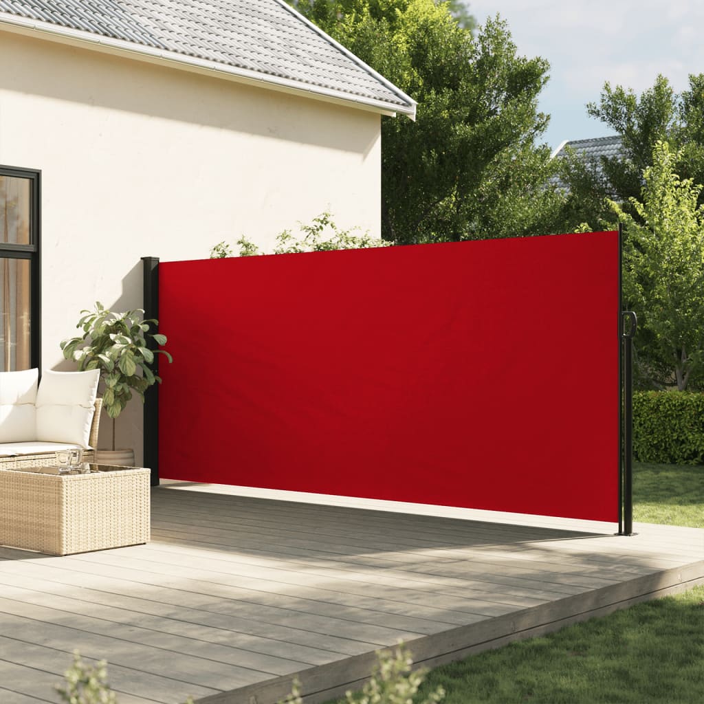 Vidaxl Windschutzscheibe ausziehbar 180 x 300 cm rot