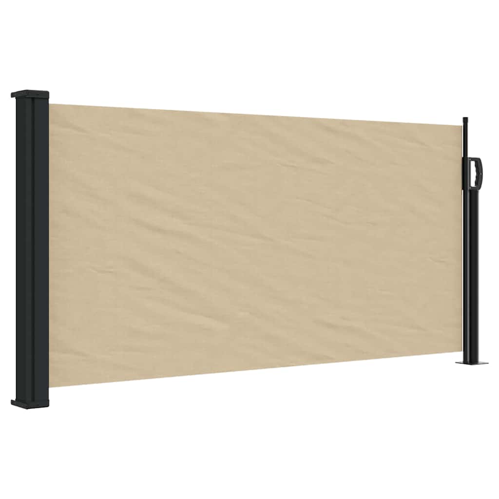 Vidaxx ausziehbarer Windschutz 100x500 cm beige