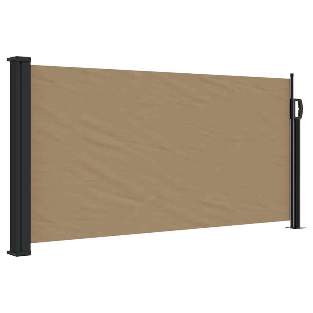 Vidaxx ausziehbarer Windschutz 100x500 cm Taupe