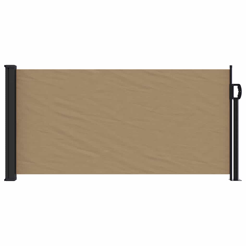Vidaxx ausziehbarer Windschutz 100x500 cm Taupe