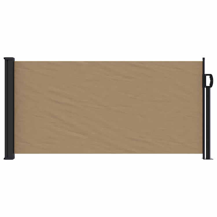 Vidaxx ausziehbarer Windschutz 100x500 cm Taupe