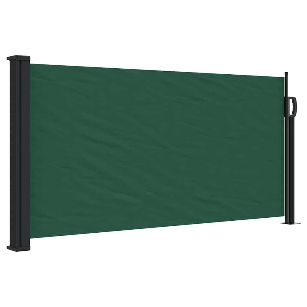 Vidaxx ausziehbarer Windschutz 100x500 cm dunkelgrün