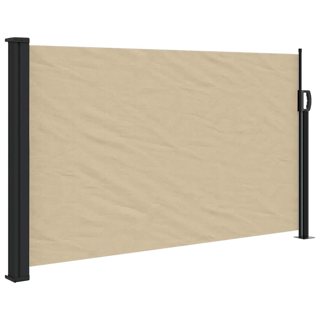 Vidaxx ausziehbarer Windschutz 120x500 cm beige