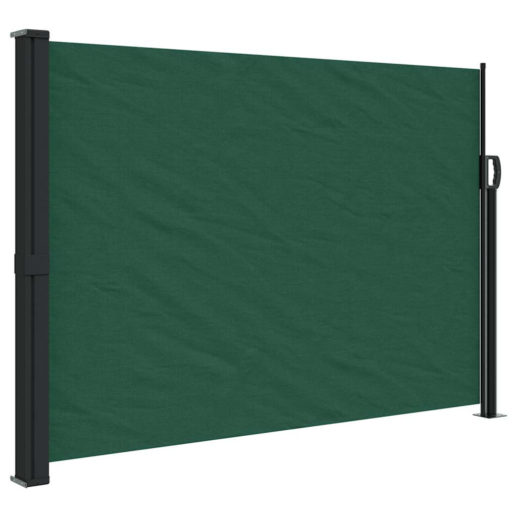 Vidaxx ausziehbarer Windschutz 140x500 cm dunkelgrün