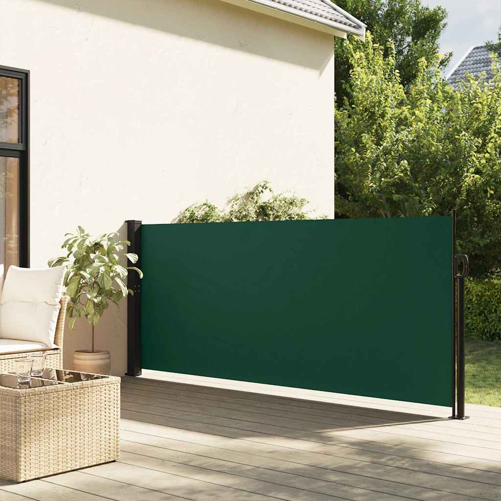 Vidaxx ausziehbarer Windschutz 140x500 cm dunkelgrün